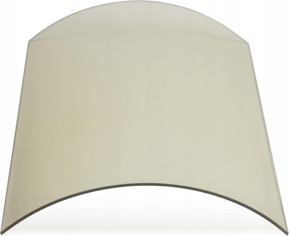 Kaminglas Hitzeschutzplatten, 44.8x35x36.6 cm, 366 mm, Beige, Gebogen, für Fireplace Hark Opera B, Temperaturbeständig bis 800 °C