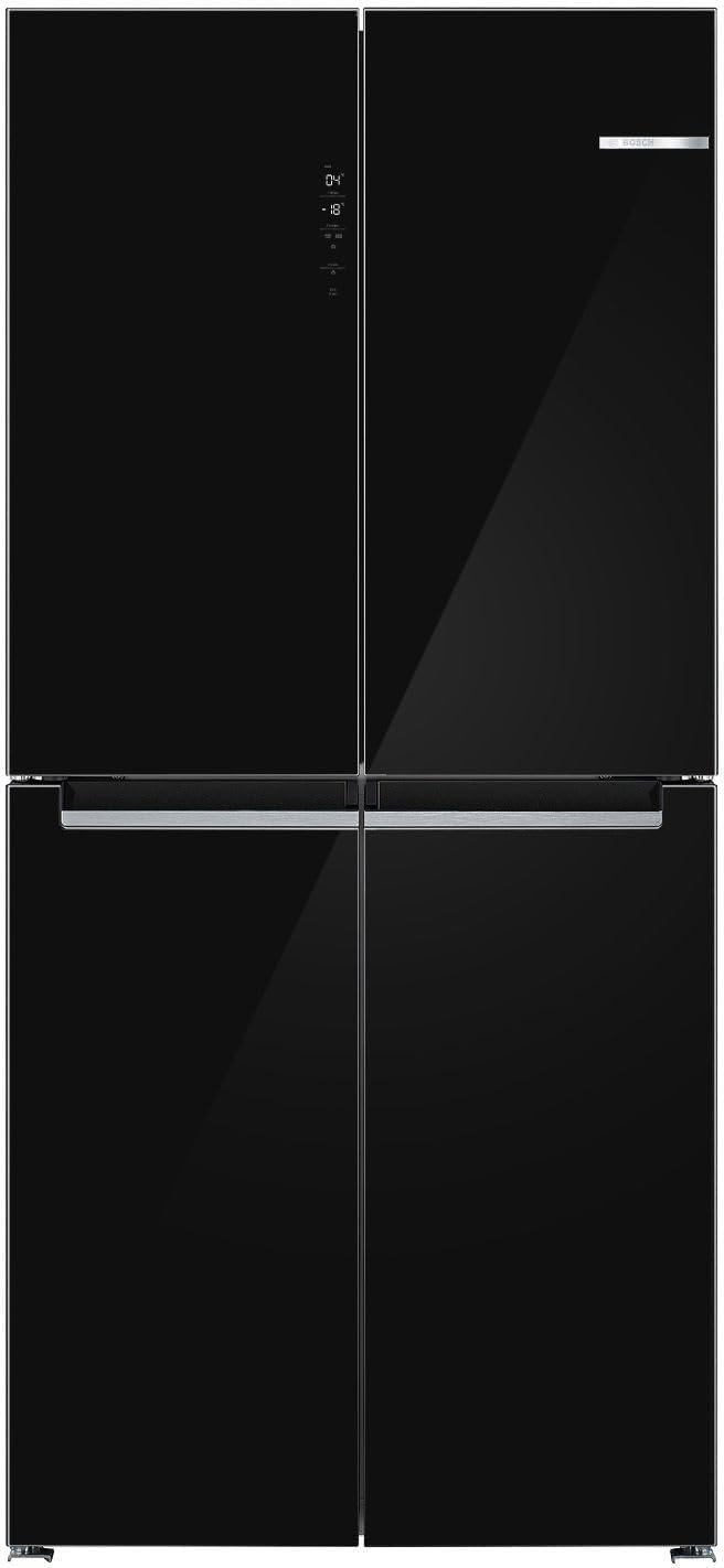 Bosch Kühlschrank, 189,5 x 85,5 cm, 324 L, 223 L, Schwarz, KMC85LBEA, Serie 4, French Door, Kühlen & Gefrieren
