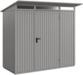 Gerätehaus Steinau KG, 3,79 m, Grau, Trend Pultdach / 1-flügelig / 3 Größen / 5