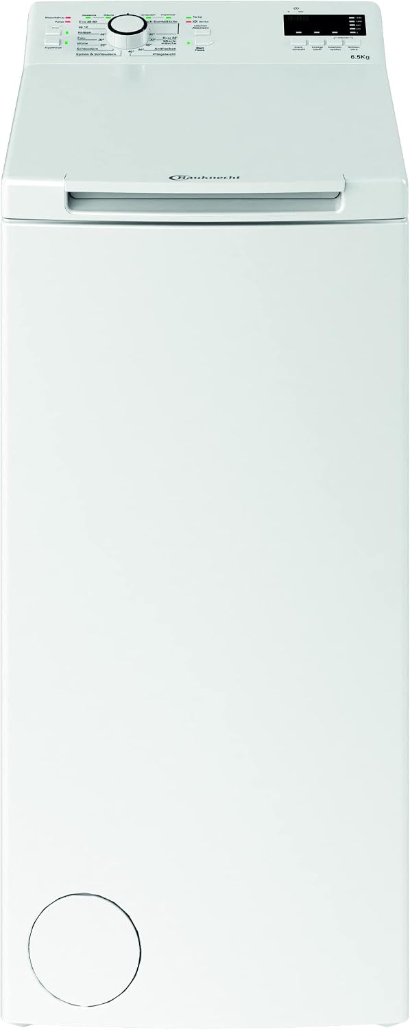 Bauknecht Waschmaschine, 6,5 kg, Weiß, WMT Eco Star 6524 Di N Toplader- / / 1151 UpM