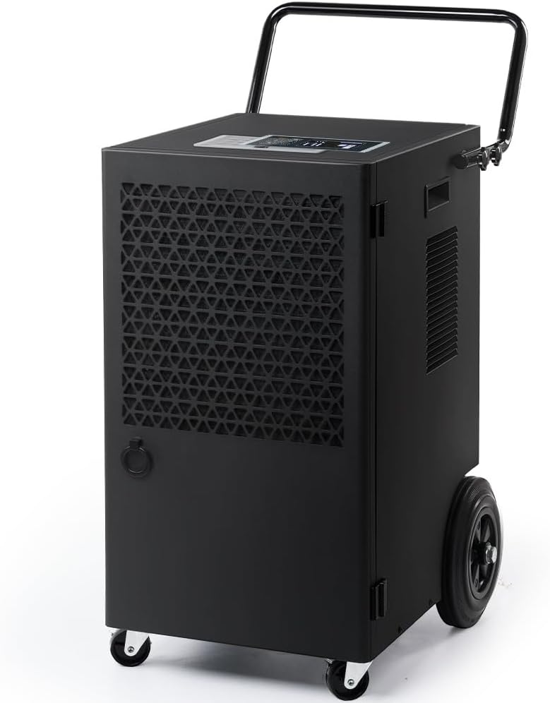 Kalopsia Luftentfeuchter, 5.5 L, 70 L, Schwarz, Industrieller Elektrischer Bautrockner : /Tag für 200㎡