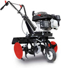 Scheppach Motorhacken, 560 mm, 260 mm, Schwarz/Rot/Silber, Benzin Motorhacke MTP560 Gartenhacke Bodenfräse, 4 Takt Benzin Motor mit 3