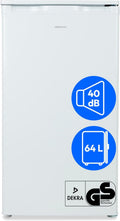 MEDION Gefrierschrank, 64 Liter, 85 cm, Weiß, hoch, 3 transparente Schubladen, Türanschlag wechselbar, MD37688)