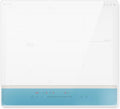Karinear Kochfeld, 60 cm, 6800 W, 240 V, Weiß/Blau, Induktions 3 Platten mit Rahmen, Einbau, Weiß Glas und Blaues Bedienfeld