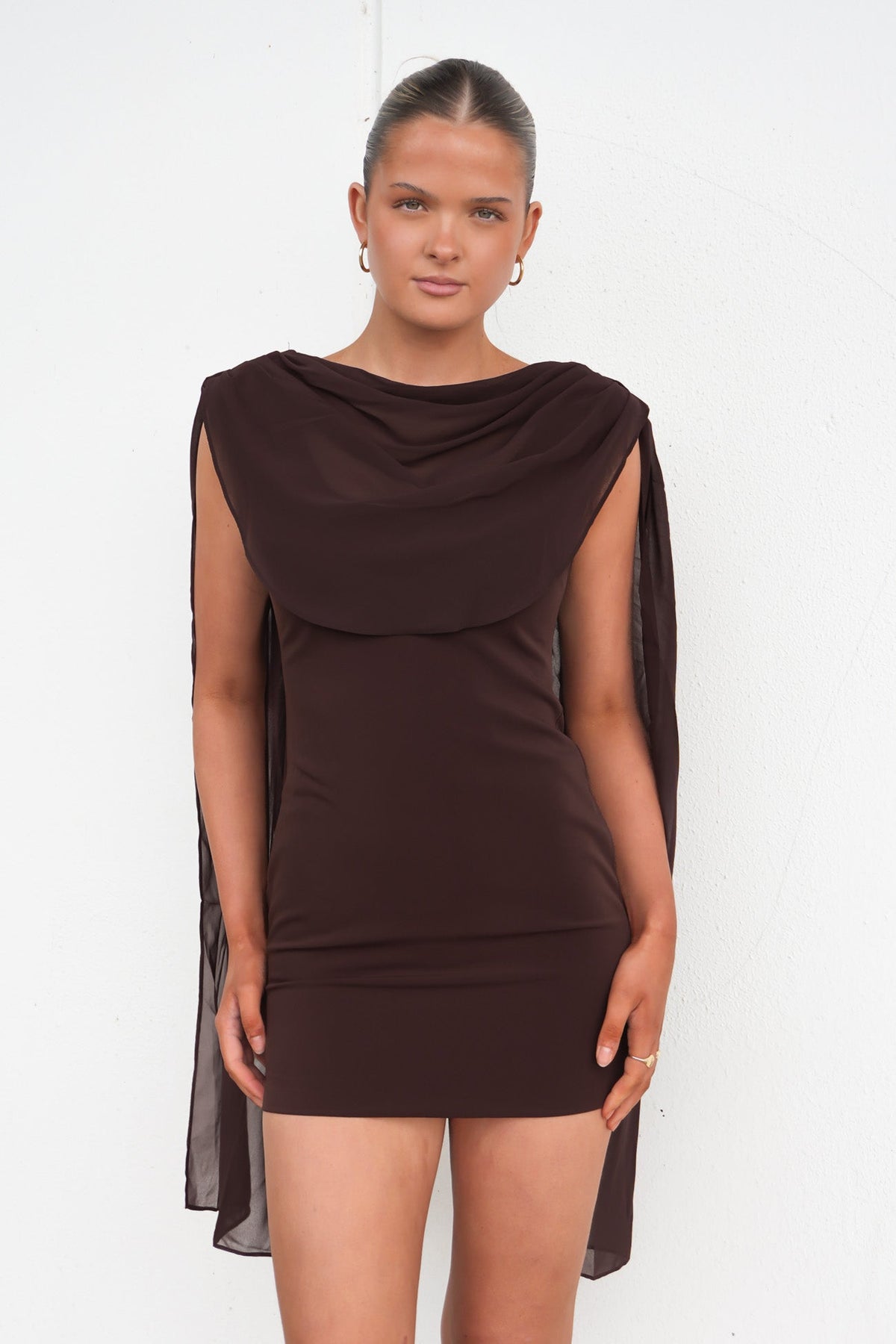 Shantala Minikleid Schokoladenbraun