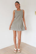 Sunday Minikleid mit Taillenband Schwarz
